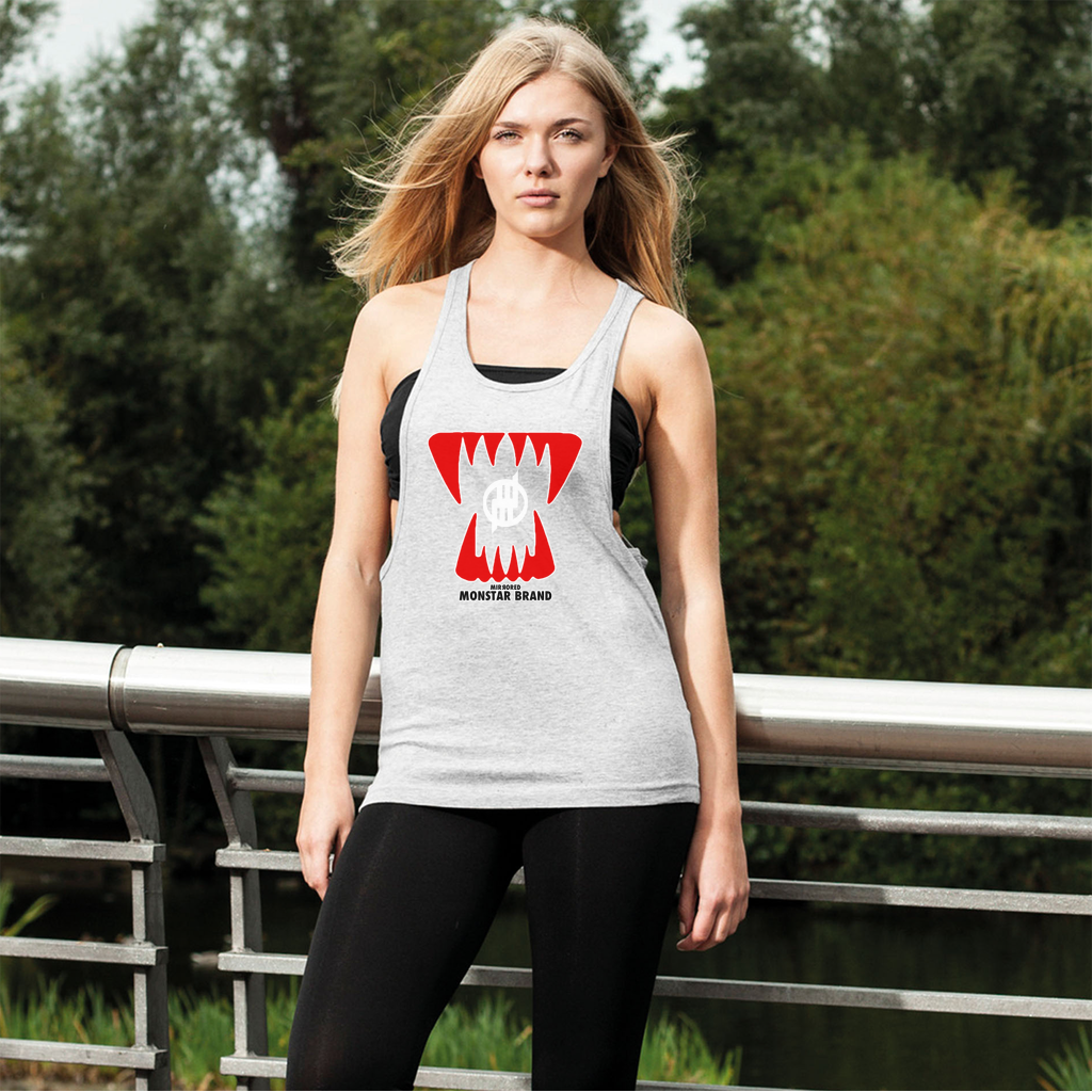 Mirrored Monstar Brand Women's Loose Racerback Tank Top