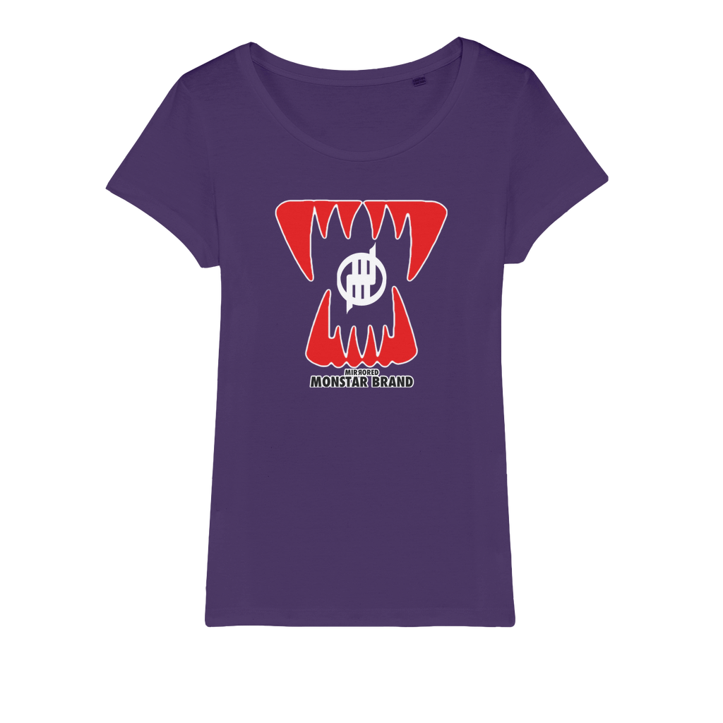 Mirrored Monstar Brand Organic Jersey Womens T-Shirt