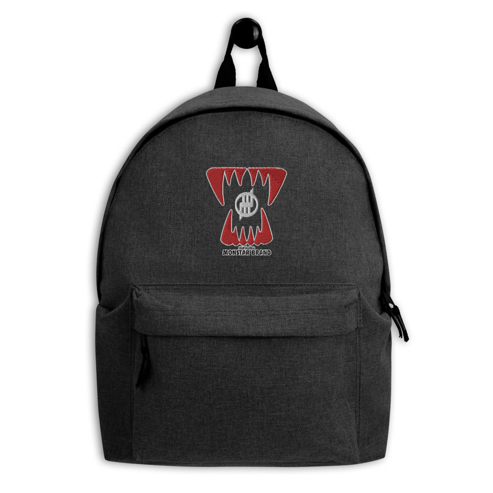 MMB- Mirrored Monstar Brand Embroidered Backpack