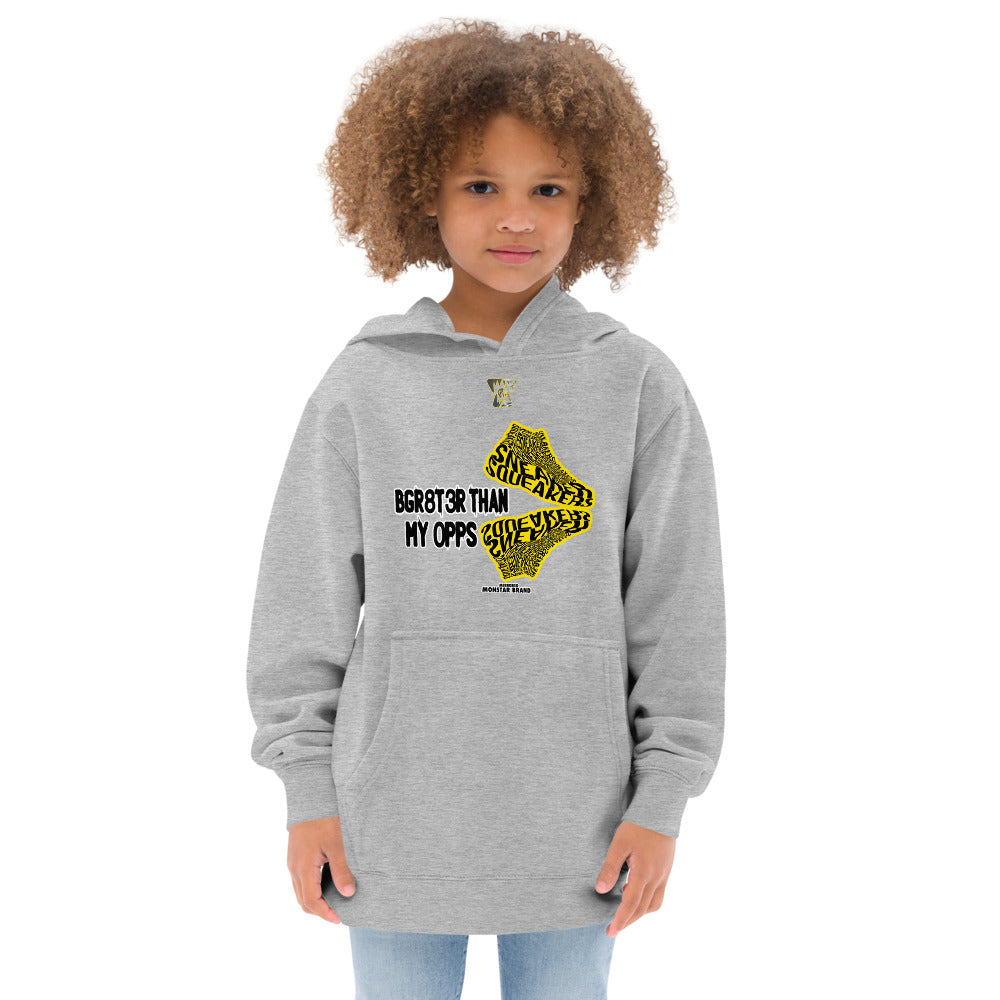 MMB x Sneaker Squeakers BGR8T3R Than My OPPS Kids fleece hoodie