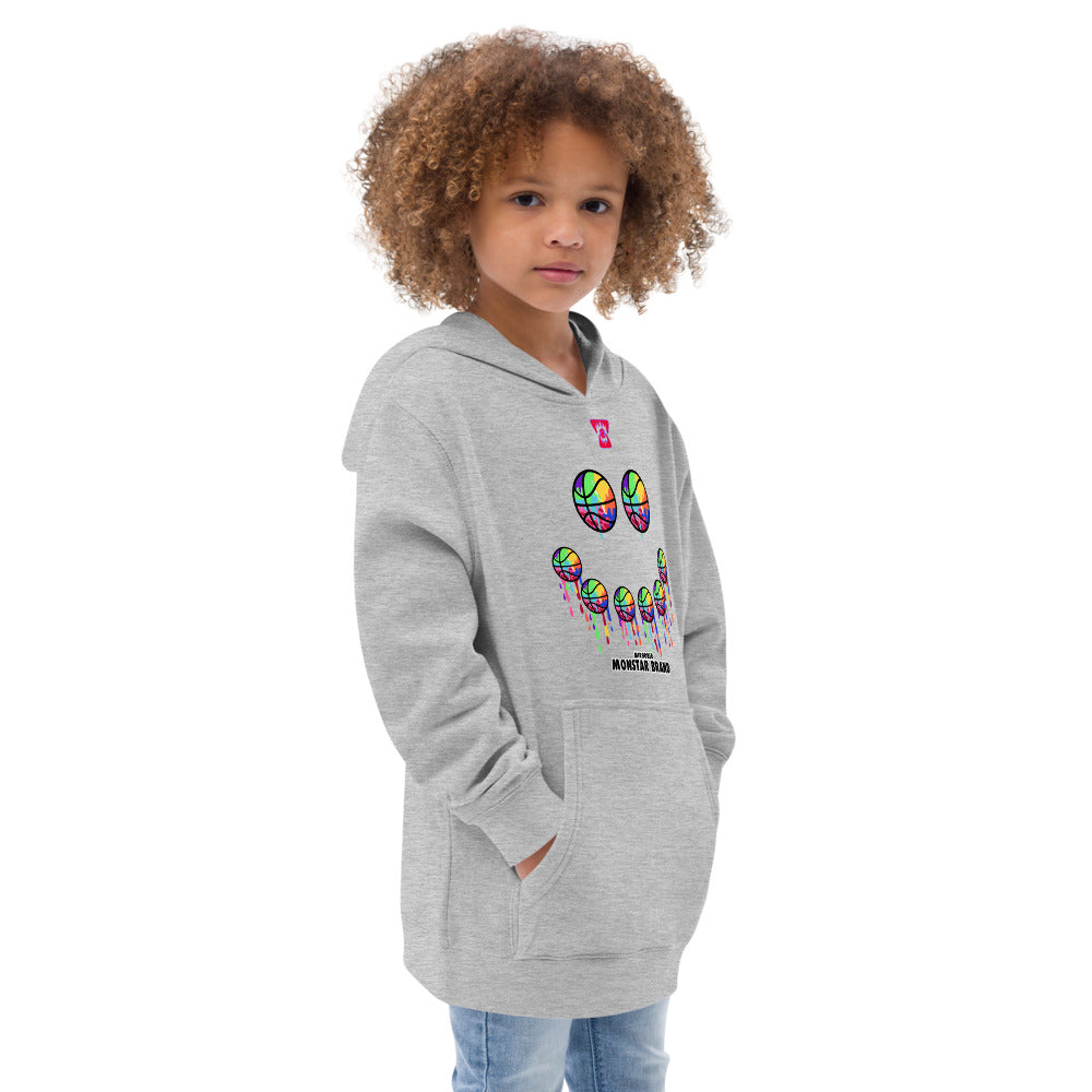 MMB - Hoop Smiley Face Kids fleece hoodie