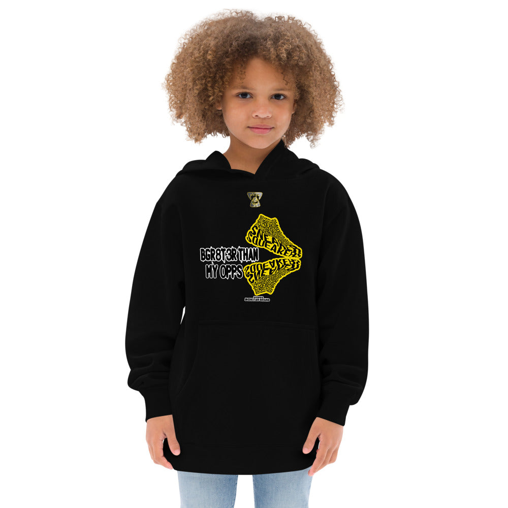 MMB x Sneaker Squeakers BGR8T3R Than My OPPS Kids fleece hoodie