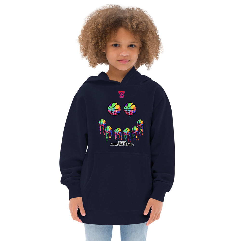 MMB - Hoop Smiley Face Kids fleece hoodie