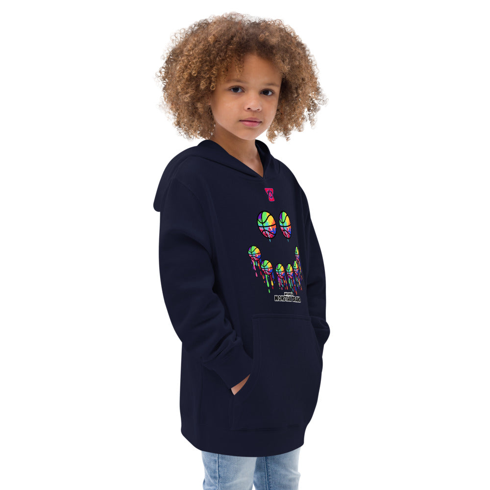 MMB - Hoop Smiley Face Kids fleece hoodie