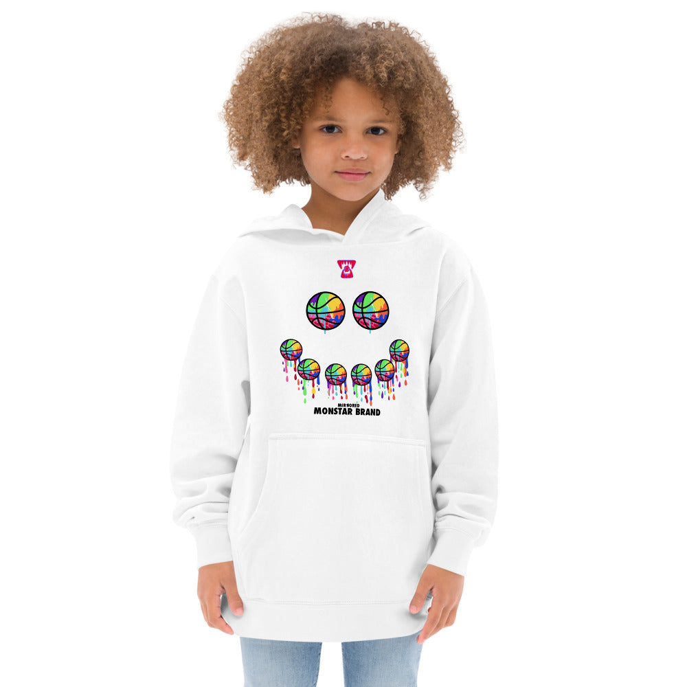 MMB - Hoop Smiley Face Kids fleece hoodie