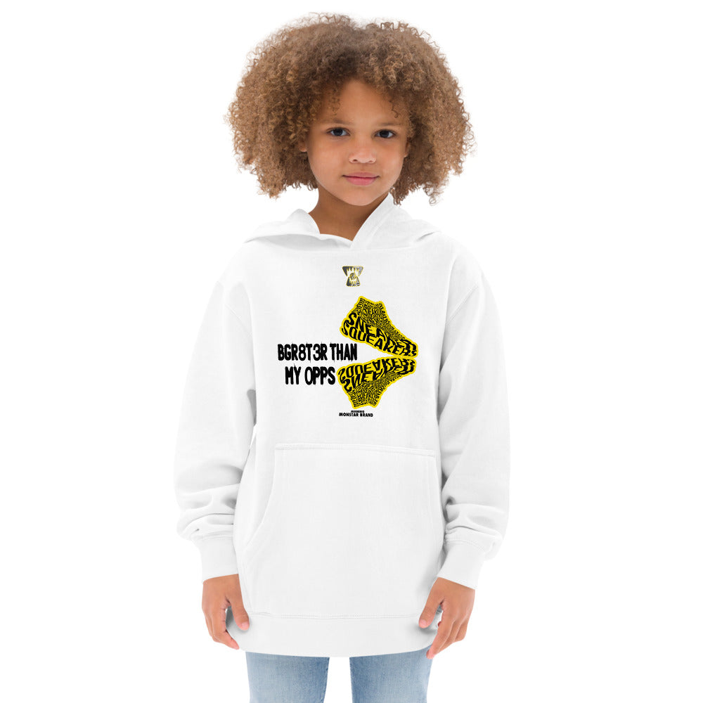 MMB x Sneaker Squeakers BGR8T3R Than My OPPS Kids fleece hoodie
