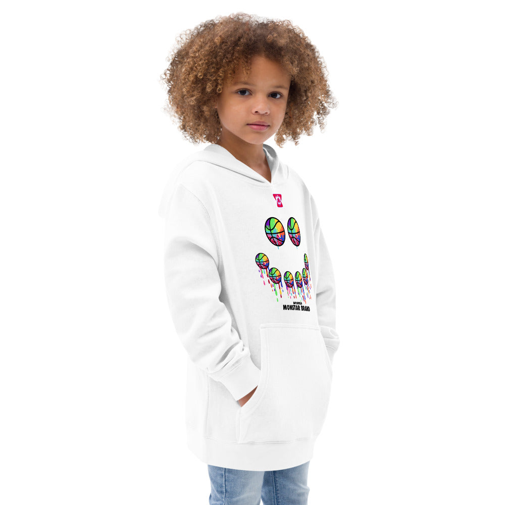 MMB - Hoop Smiley Face Kids fleece hoodie