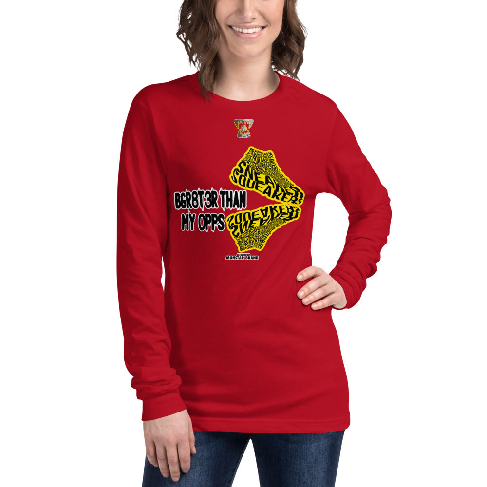 MMB x Sneaker Squeakers BGR8T3R Than My OPPS Unisex Long Sleeve Tee