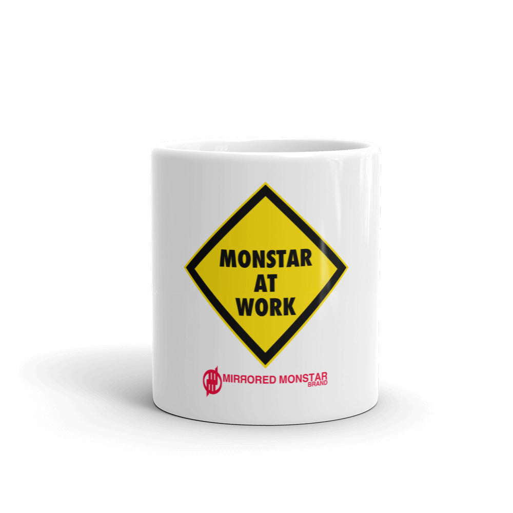 MMB - Monstar At Work White glossy mug