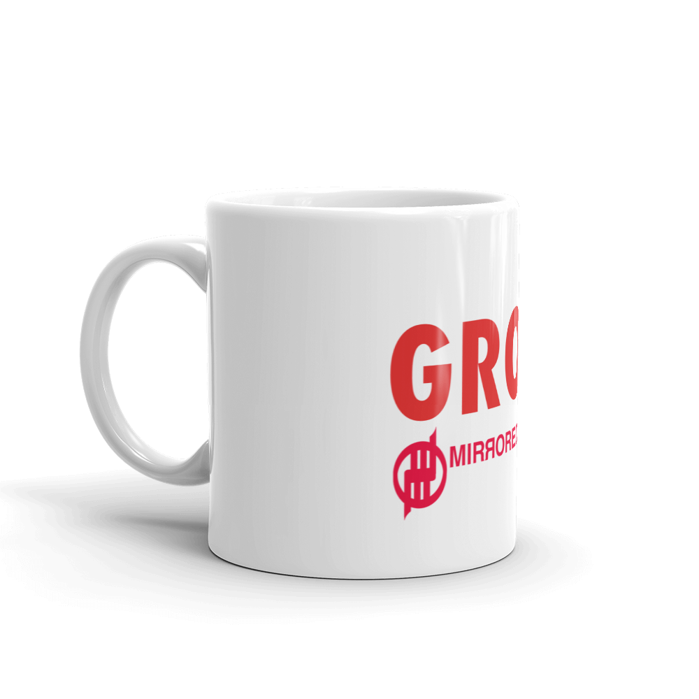 MMB - GROW and GROWL White glossy mug