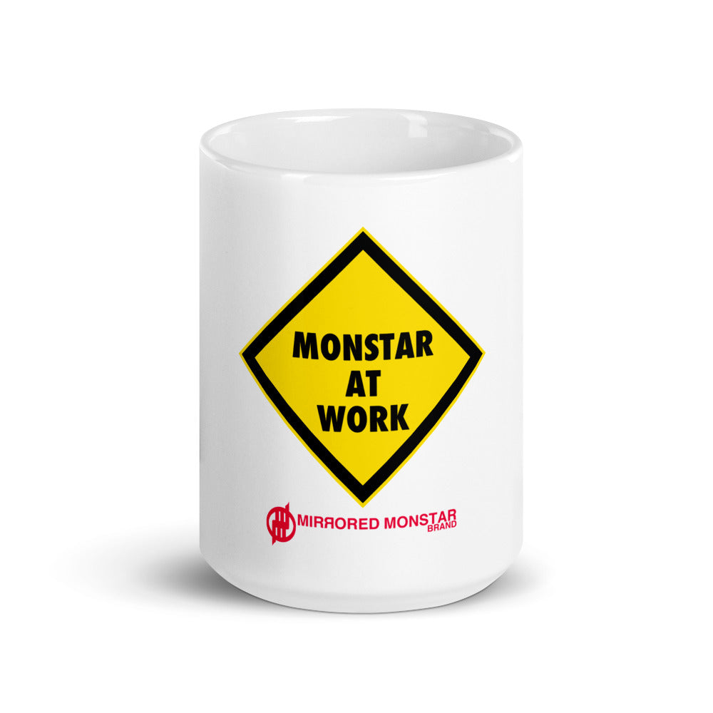 MMB - Monstar At Work White glossy mug