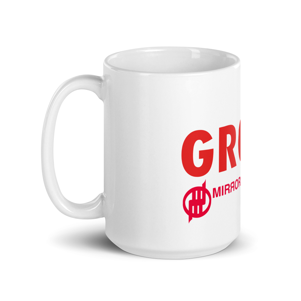 MMB - GROW and GROWL White glossy mug