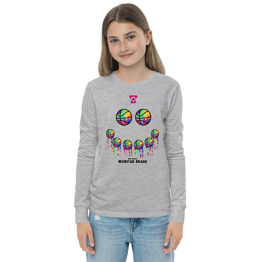 MMB - Hoop Smiley Face Youth long sleeve tee