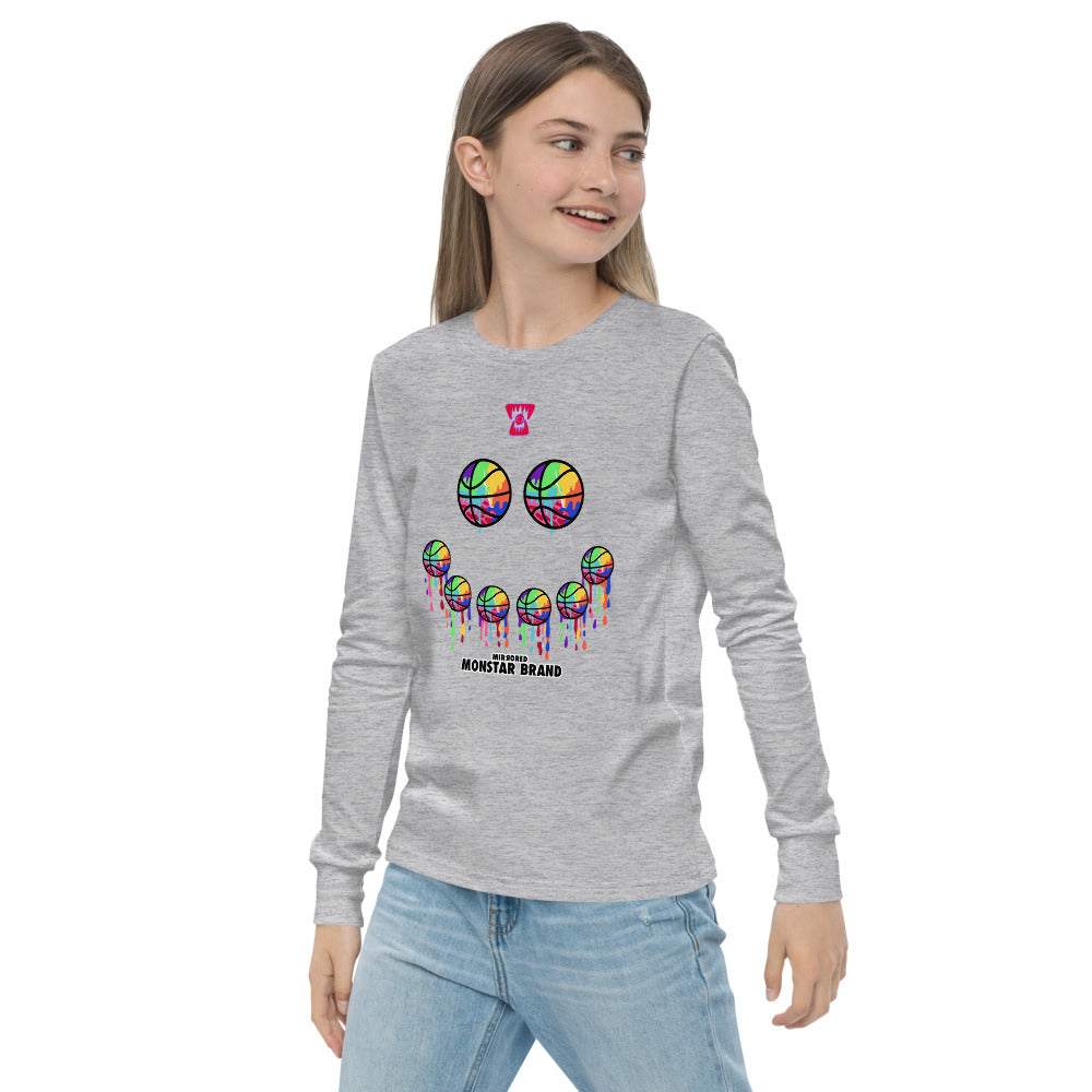 MMB - Hoop Smiley Face Youth long sleeve tee