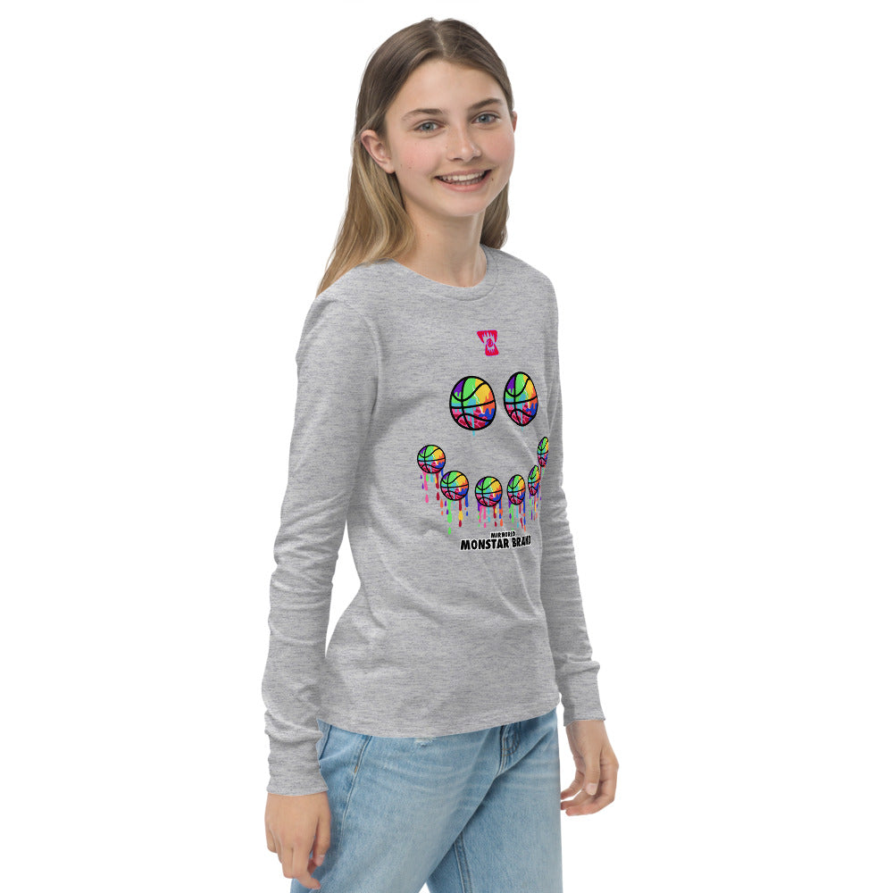 MMB - Hoop Smiley Face Youth long sleeve tee