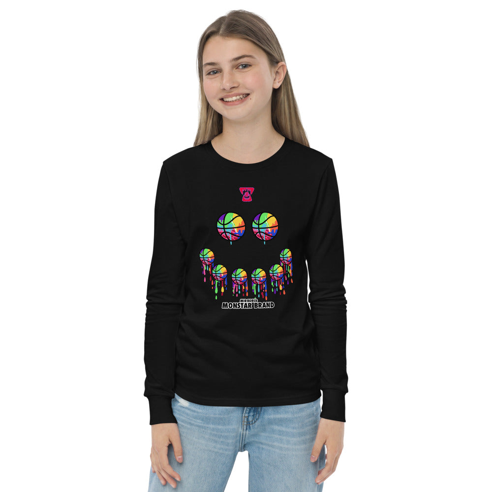 MMB - Hoop Smiley Face Youth long sleeve tee