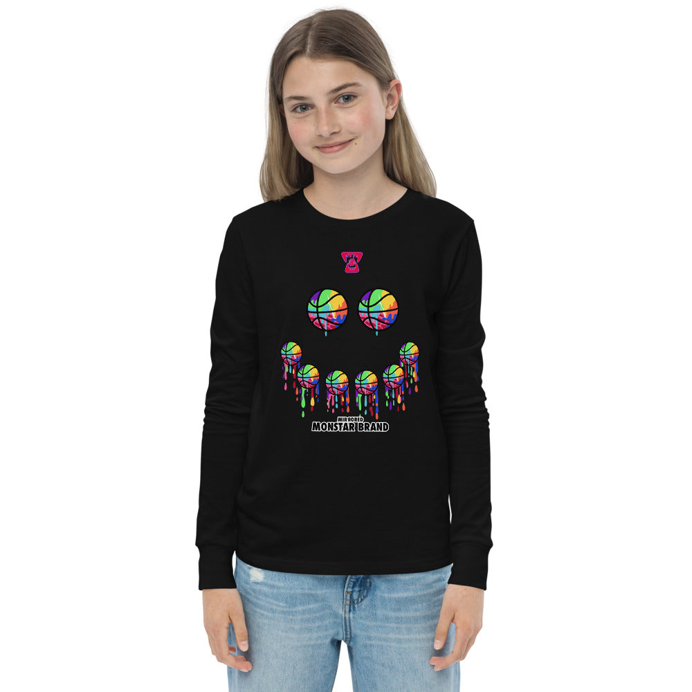 MMB - Hoop Smiley Face Youth long sleeve tee
