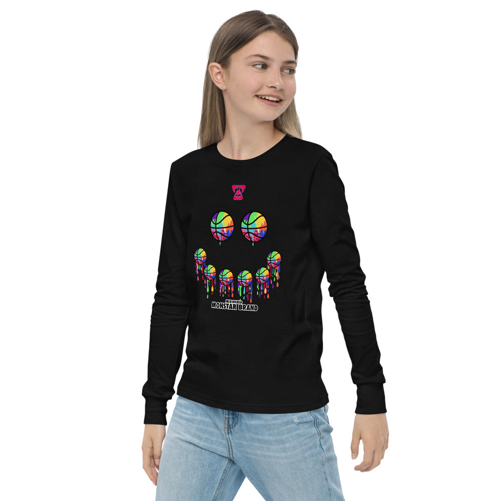 MMB - Hoop Smiley Face Youth long sleeve tee