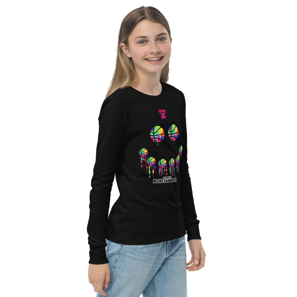 MMB - Hoop Smiley Face Youth long sleeve tee
