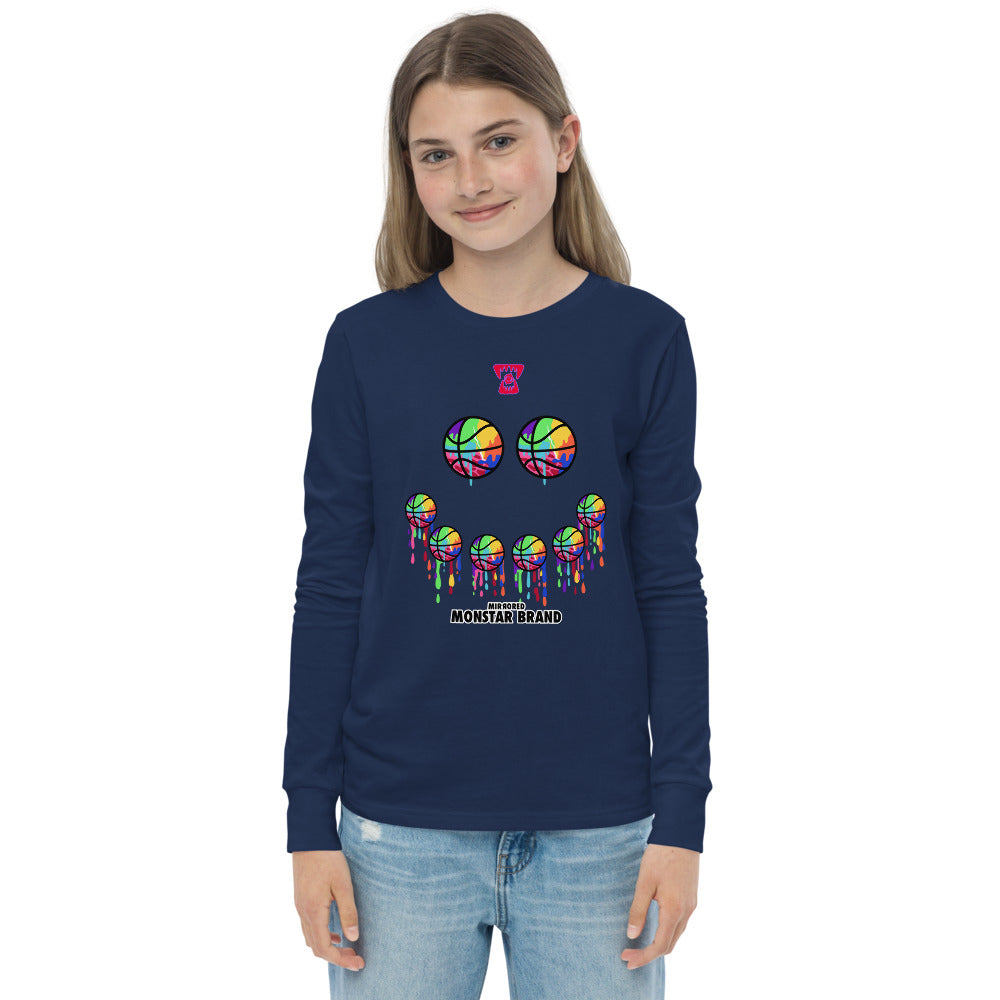 MMB - Hoop Smiley Face Youth long sleeve tee