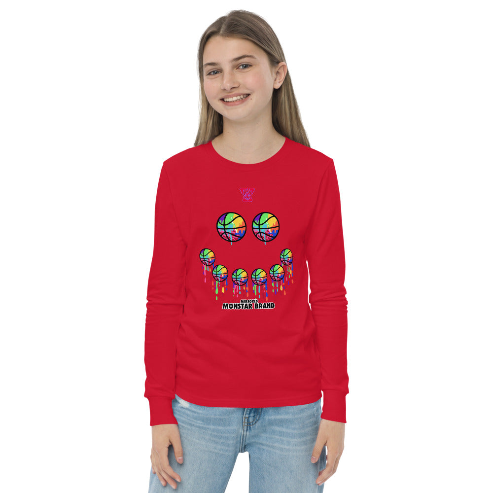 MMB - Hoop Smiley Face Youth long sleeve tee