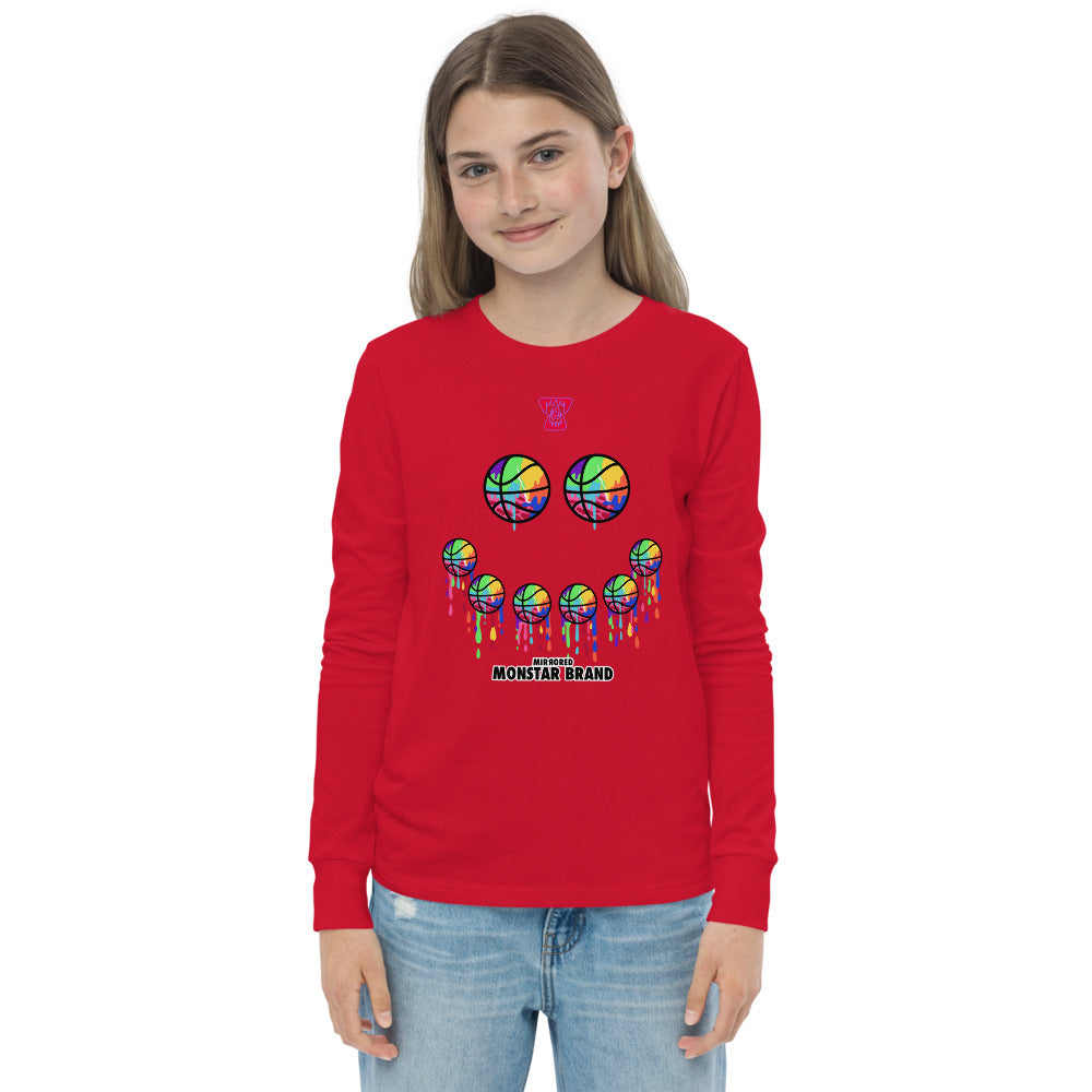 MMB - Hoop Smiley Face Youth long sleeve tee