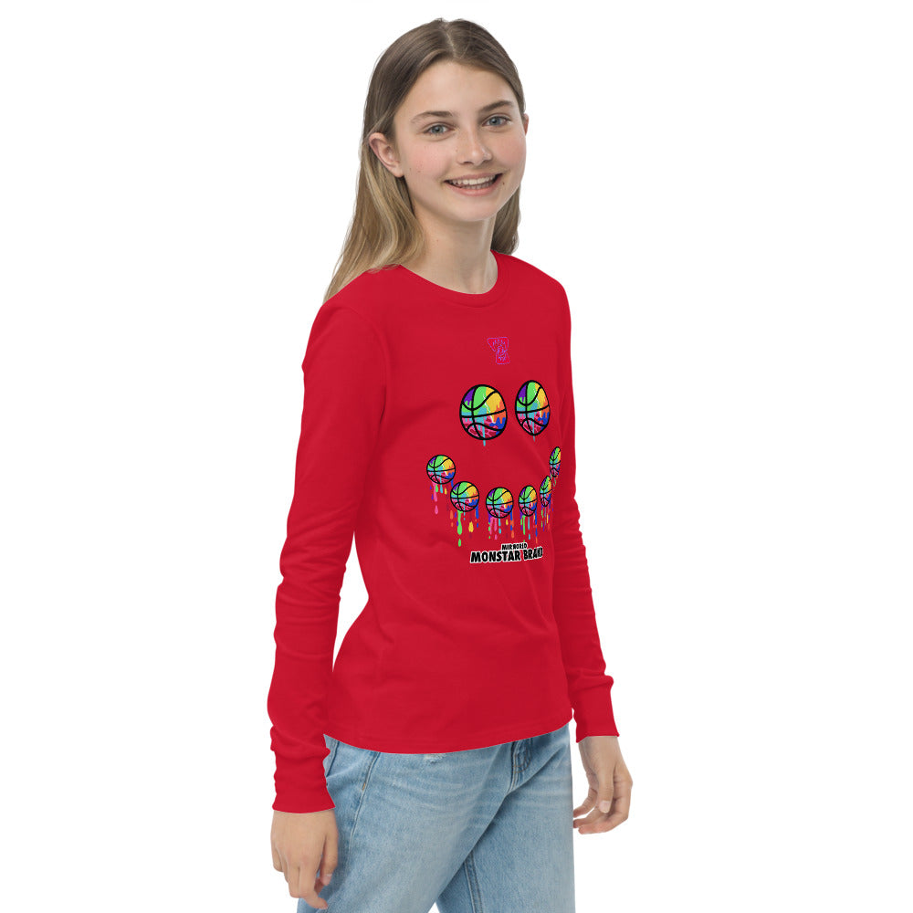 MMB - Hoop Smiley Face Youth long sleeve tee